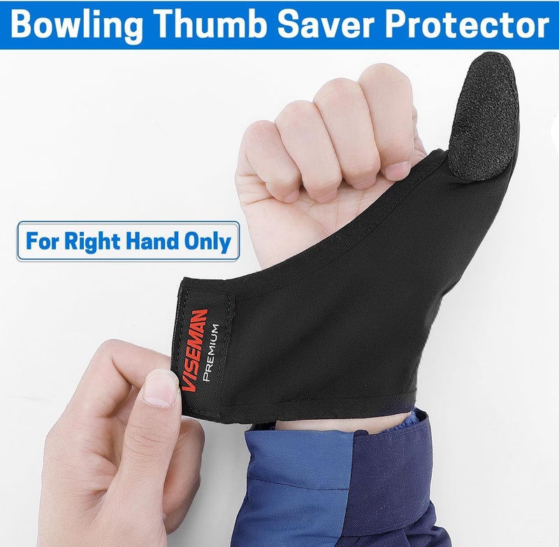 VISEMAN Bowling Thumb Saver Protector, Lightweight Bowling Thumb Sock, Bowling Gloves for Right Hand - Image 4